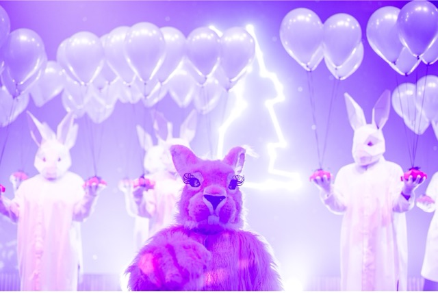 Mittel (12_Komvent_BSR_Event Domes_Night_Pink Rabbit)