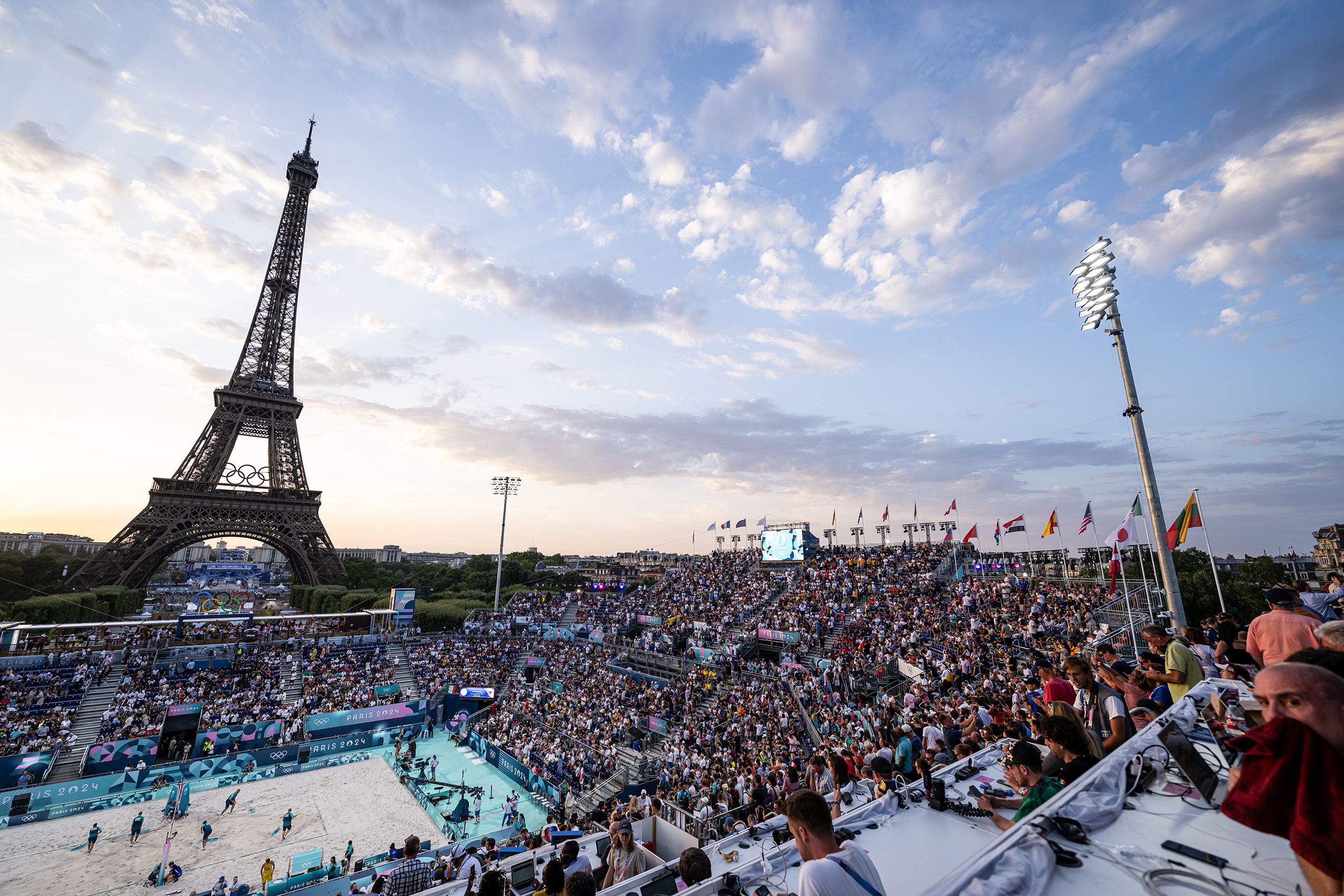 GES/ XXXIII Olympische Sommerspiele Paris, Day03, Beachvolleyball, 29.07.2024