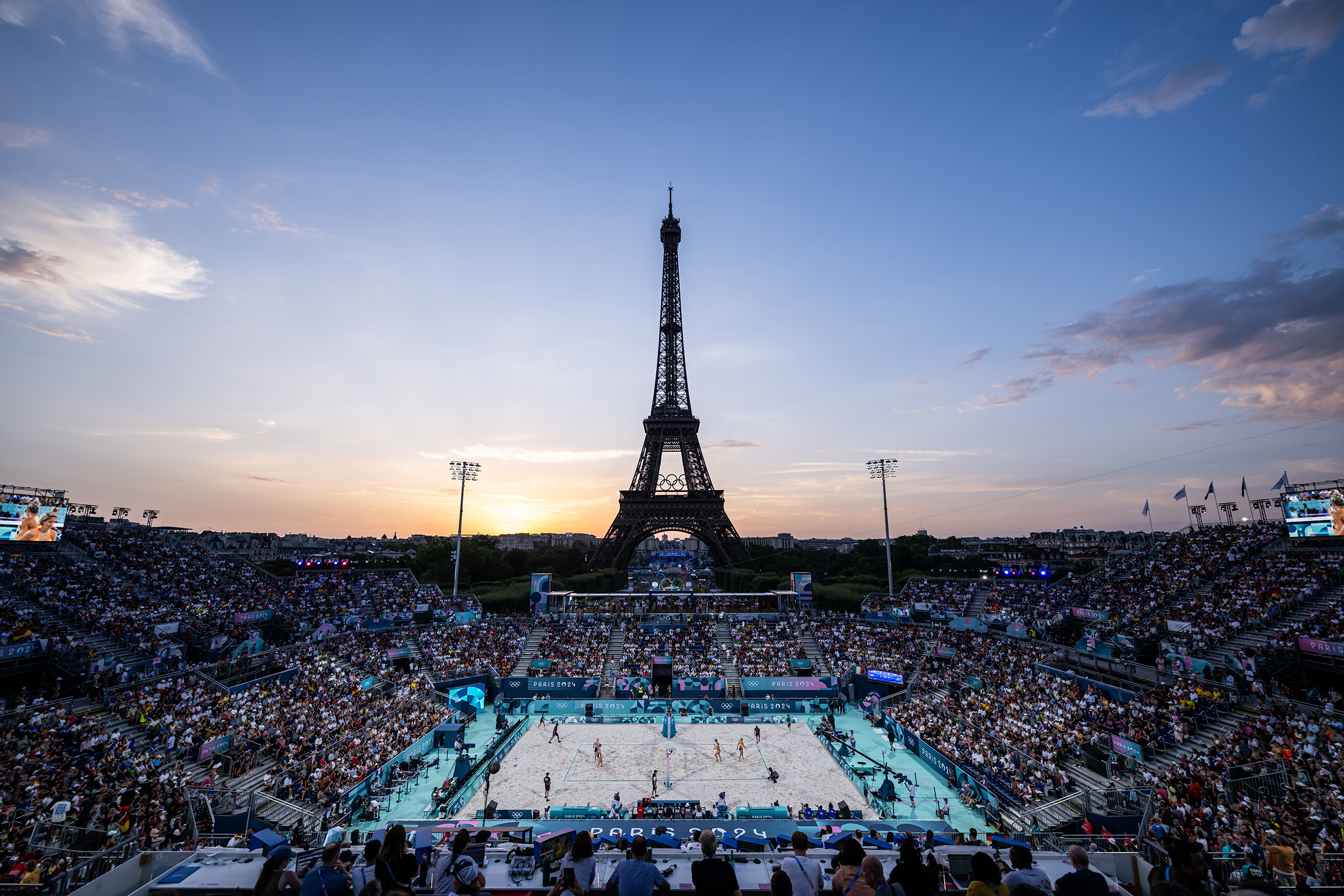 GES/ XXXIII Olympische Sommerspiele Paris, Day03, Beachvolleyball, 29.07.2024